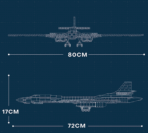 R33036 TU-160 THE STRATEGIC BOMBER 1598PCS - Image 2