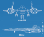 R33041 SR-71 THE BLACKBIRD 1733PCS - Image 2