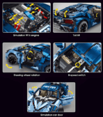 T5004 1:8 The Sport Car In Chrome 3728PCS - Image 3