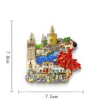 Resin-Made Seville Fridge Decoration With Magnet - Image 3