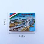 Resin-Made Budapest Fridge Decoration With Magnet - Image 3