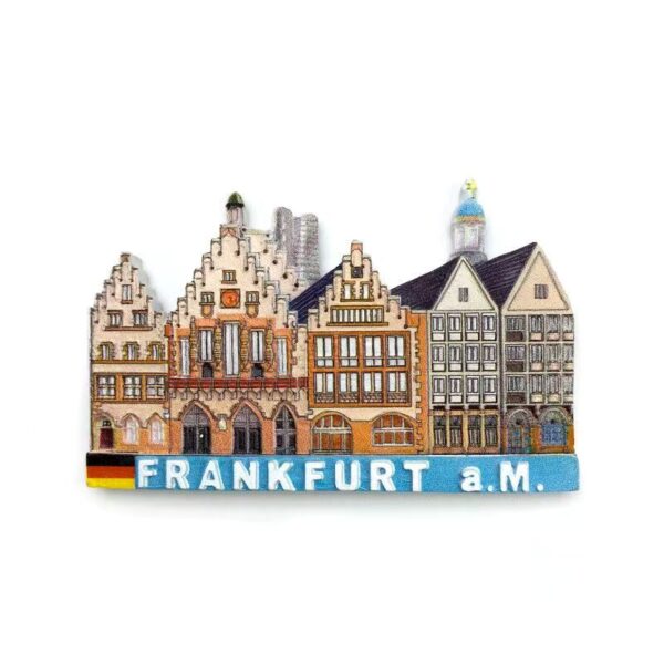Resin-Made Frankfurt Fridge Decoration With Magnet