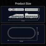 Mould King MK12021 The World Railway CRH380A High-speed Train 1211PCS - Image 5