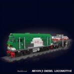 Mould King MK12026 The HXN 3 Diesel Locomotive  1090PCS - Image 2