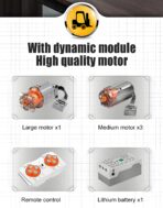 MK17041 The Orange Shelf Forklift  1506PCS - Image 5