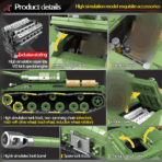 QG100062 The Soviet IS-2M Heavy Tank  1068PCS - Image 3