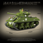 QG100277 The M4A3 Sherman Medium Tank 105MM  1175PCS - Image 5