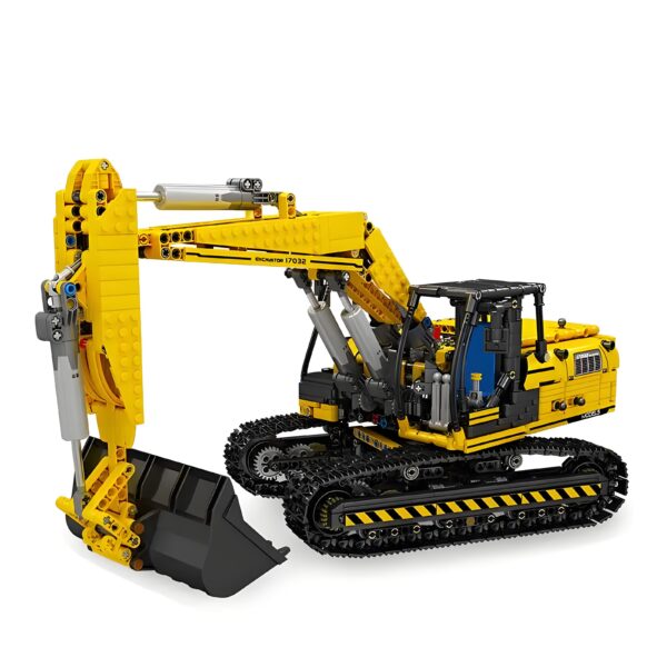 Mould King MK17032 The RC Yellow Mechanical Excavator  1828PCS
