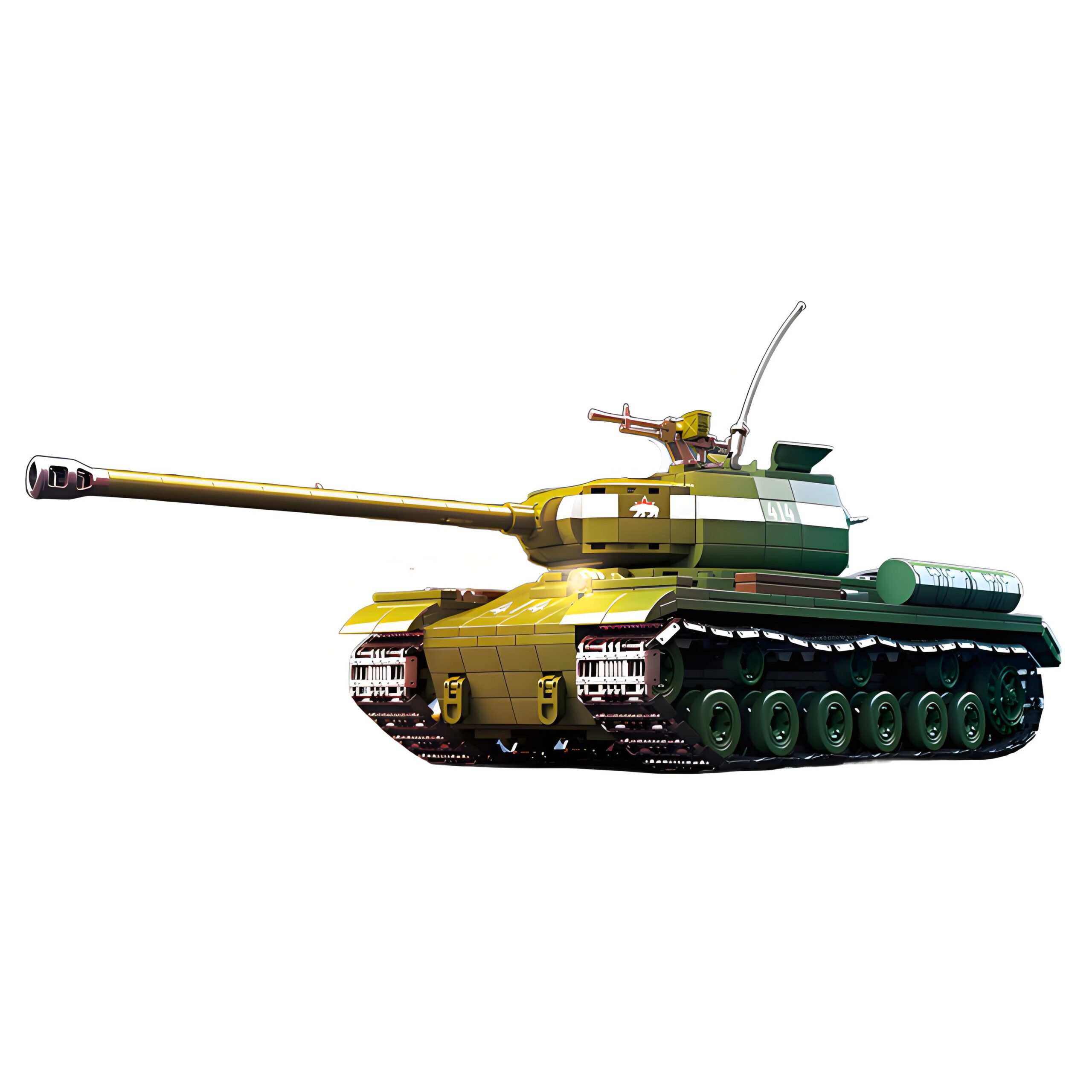 d0a184b8b4efd6277e35f9edfdf3aa91 QG100249 The WWII IS-2 Heavy Tank Model 1944 1703PCS - Image 1
