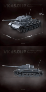 QG100308 The Panzerkampfwagen VI Tiger(P)  1531PCS - Image 4