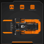 MK17044 The Heavy Duty Forklift   4579PCS - Image 3