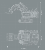 MK17048 The Liebherr R 9800 Excavator  4108PCS - Image 10