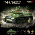 QG100276 The T34/76 Medium Tank (1940 Model)  1013PCS - Image 2