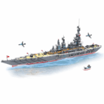 QG100041 The Heavy WARSHIP BATTLEFIELD  3151PCS