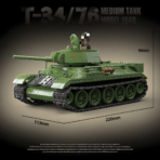 QG100276 The T34/76 Medium Tank (1940 Model)  1013PCS - Image 3