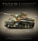 QG100244 The WWII Tiger I Panzerkampfwagen VI Tiger I Ausfuehrueng E Sd.Kfz.181 Fruehe Produktion 2276PCS - Image 2