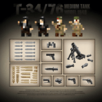 QG100276 The T34/76 Medium Tank (1940 Model)  1013PCS - Image 5