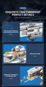 Reobrix 788 The Lagrange:Cannon Escort Ship  966PCS - Image 7