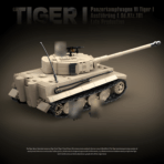 QG100233 The WWII Tiger I Panzerkampfwagen VI Ausf. E Sd Kfz 181 Tiger  1361PCS - Image 3