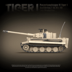 QG100233 The WWII Tiger I Panzerkampfwagen VI Ausf. E Sd Kfz 181 Tiger  1361PCS - Image 4